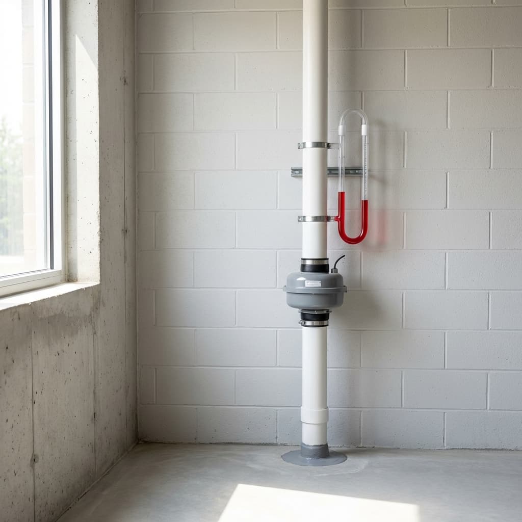 Commercial radon mitigation