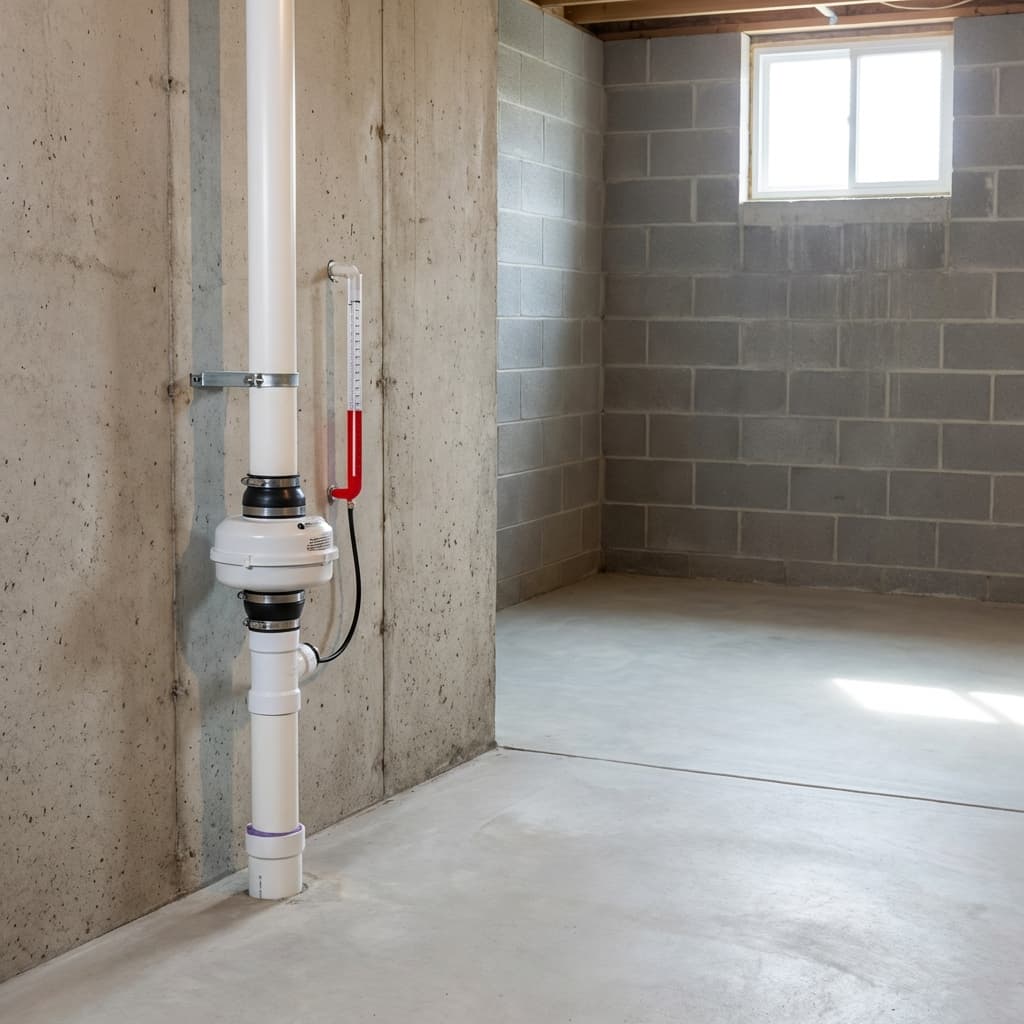Emergency radon mitigation